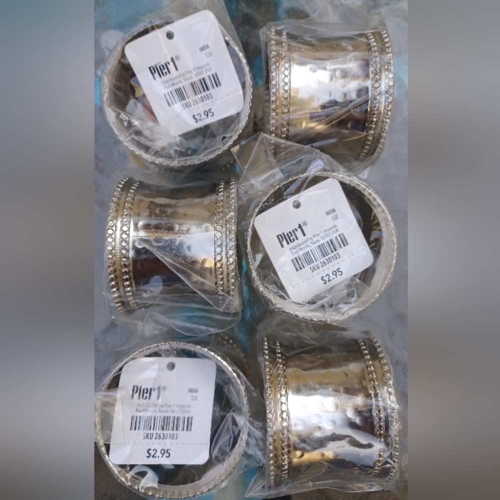 Pier 1 Silver Napkin Holders